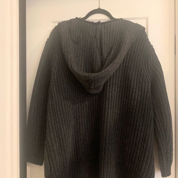 CJLA charcoal sweater with hood - Picture 2 of 2